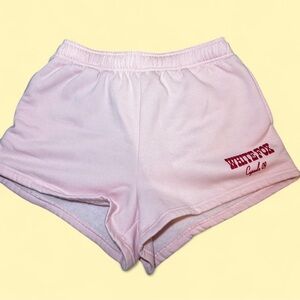 White Fox Sweatshorts Light Pink
